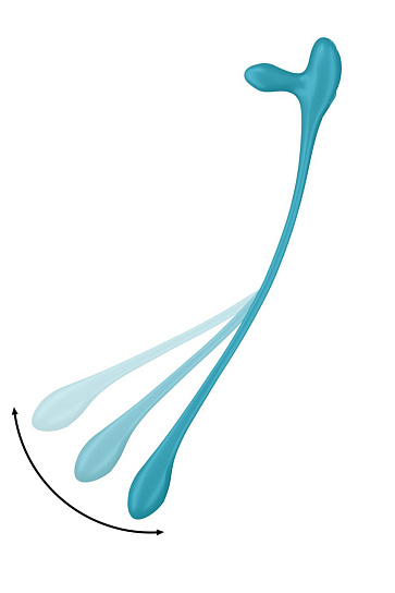 Многофункциональный гибкий вибратор для пар Satisfyer Plug & Play1, голубой