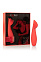 Вибромассажер для стимуляции клитора Red Hot Blaze с лепестками