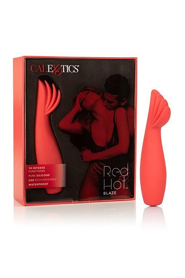 Вибромассажер для стимуляции клитора Red Hot Blaze с лепестками