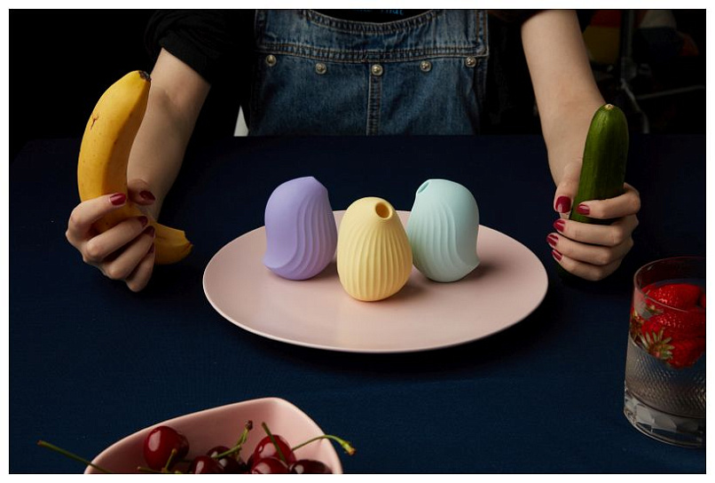 Вибростимулятор с функцией вакуумной стимуляции Cuddly Bird, фиолетовый