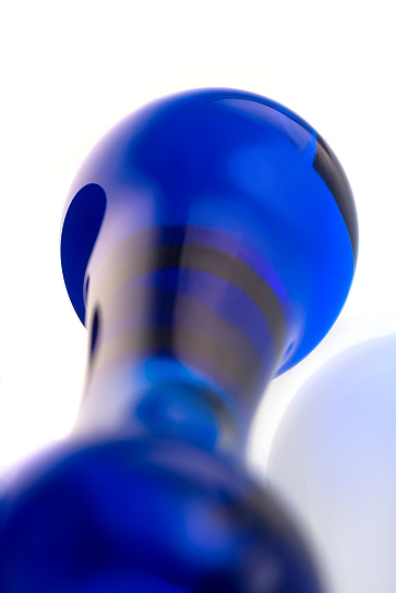 Синий фаллоимитатор Glas 20,5 см