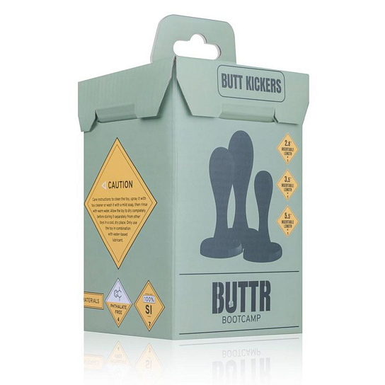 Набор анальных втулок из силикона BUTTR
