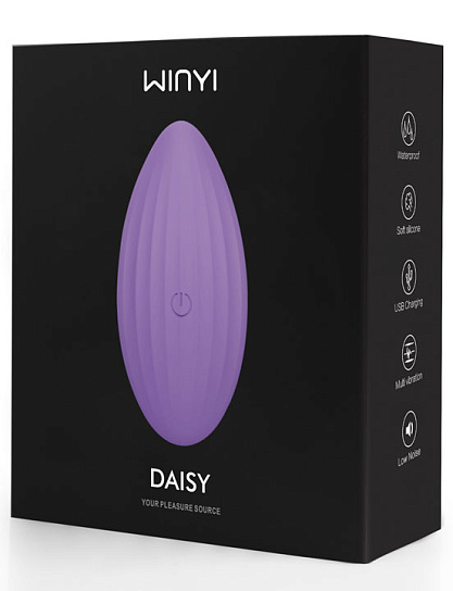 Изогнутый мини-вибратор в трусики Winyi Daisy