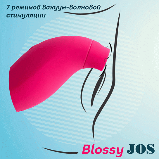 Стимулятор клитора с вибрацией и вакуумом Jos Blossy