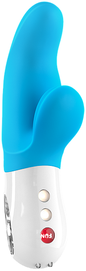 Мини-вибратор премиум класса Miss Bi, 17 см, голубой