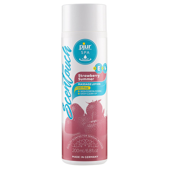 Массажный лосьон Pjur Spa Scentouch с ароматом клубники, 200 мл
