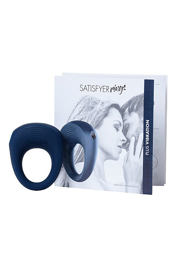 Эрекционное кольцо на пенис Satisfyer Rings, синий