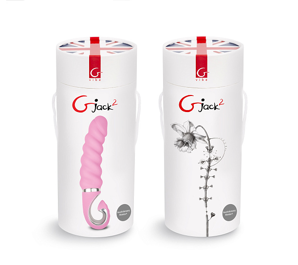 Анатомический витой вагинальный вибратор Gjack 2, розовый