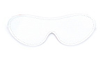 Белая кожаная маска на глаза