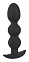 Черные анальные шарики Heavy Beads из силикона
