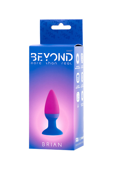 Цветная анальная втулка из силикона Beyond by Toyfa Reed, 10 см