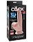 Фаллоимитатор с подвижной мошонкой King Cock Plus 7 Triple Density