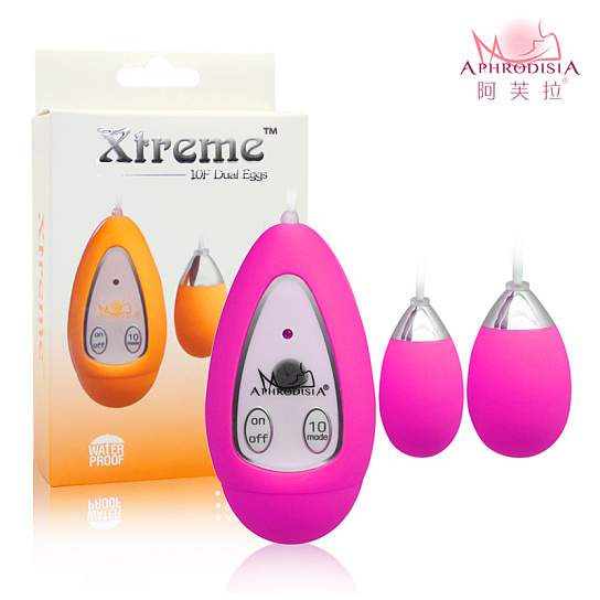 Виброяичко Xtreme-10F Egg (D), розовое