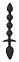 Анальная игрушка Black Velvets 2 в 1, из силикона