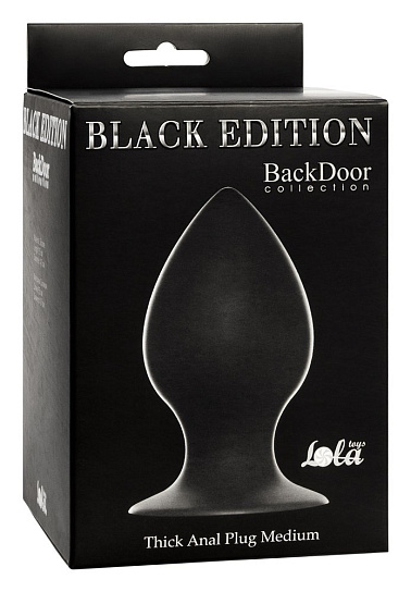 Большая анальная пробка Thick Anal Plug M, Lola Toys