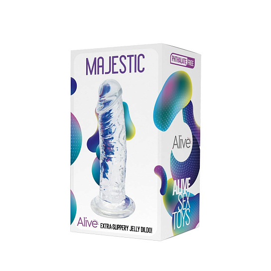 Фаллоимитатор Adrien Lastic Majestic Jelly Dildo без мошонки, прозрачный