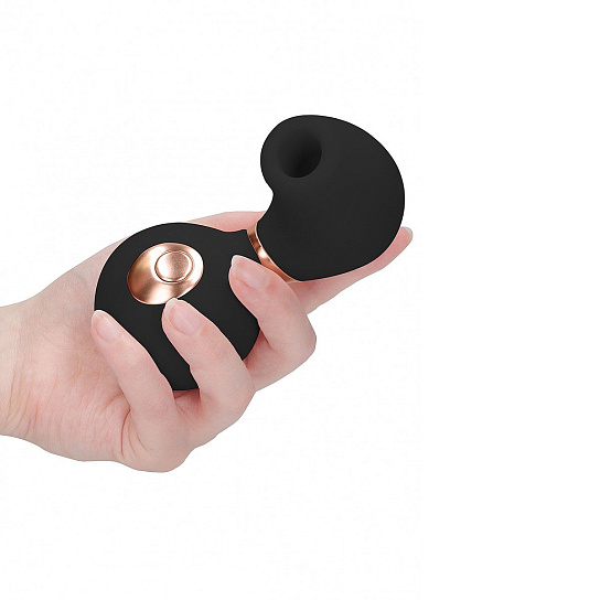 Вакуумно-волновой стимулятор Invincible, водонепроницаемый, черный