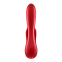 Мощный вибратор с двумя клиторальными отростками Satisfyer Double Flex, красный