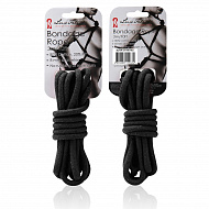 Хлопковая веревка для бондажа и шибари Lux Fetish, 3 м, черная
