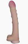 Реалистичный фаллоимитатор СУПЕРГИГАНТ из мягкого материала NEOSKIN, 28 см