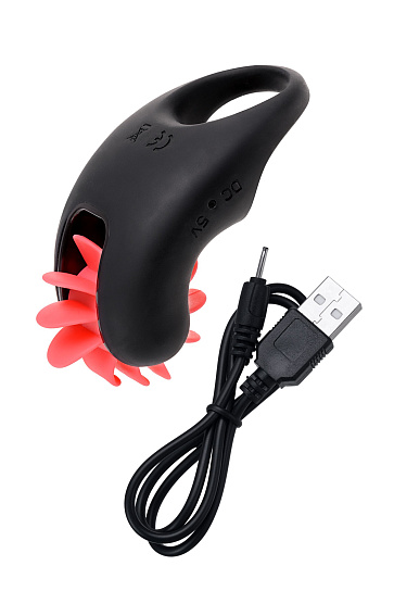 Виброкольцо с клиторальными лепестками Erotist