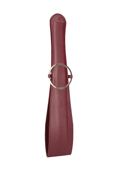 Паддл Shots Media Ouch Belt Flogger, бордовый
