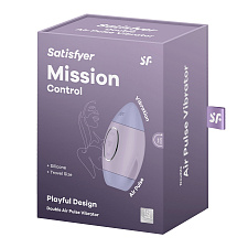Вакуумно-волновой вибратор для клитора Satisfyer Mission Control, фиолетовый