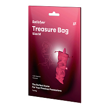 Мешочек для хранения вибромассажера Satisfyer Treasure Bag M, розовый