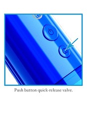 Вакуумная помпа Classix Auto-Vac автоматическая, 21 см, синяя