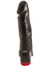 Вибратор реалистичный Биоклон, черный без мошонки 20,5 см