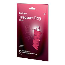 Мешочек для хранения вибромассажера Satisfyer Treasure Bag L, розовый