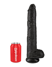 Фаллоимитатор-гигант на присоске Cock King Cock, черный