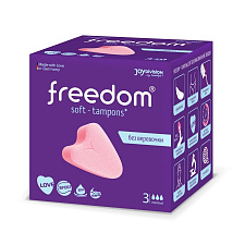 Тампоны женские гигиенические Freedom Normal, упаковка 3 шт, Freedom