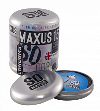 Супертонкие презервативы Maxus 003 №15 в металлическом кейсе 