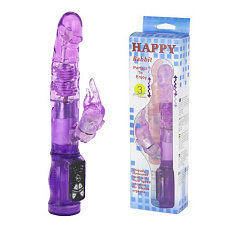 Baile Happy Rabbit вибратор-ротатор, фиолетовый