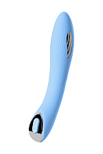 Вибратор с электростимуляцией PHYSICS TESLA G-POINT, 21 см, голубой