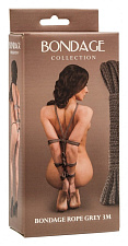 BDSM веревка Bondage Collection 3 м, серая