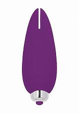 Насадка-вибратор на палец PIERS, силикон, 10 см, пурпурная