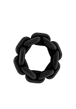 Силиконовое кольцо на пенис SONO №6, черное