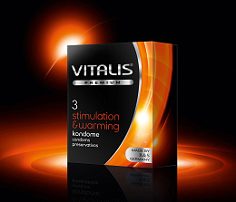 Латексные презервативы с разогревающим лубрикантом №3 Stimulation & Warming