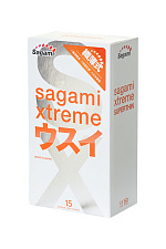 Ультратонкие презервативы Sagami Xtreme латексные 0,04 мм