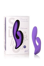 Вибромассажер с клиторальной стимуляцией SILHOUETTE S15, фиолетовый