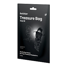 Мешочек для хранения вибромассажера Satisfyer Treasure Bag M, черный